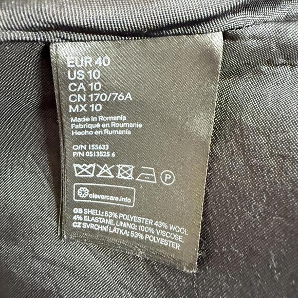 H&M Studio A/W 2017 Wool Blend Asymmetrical Skirt - US 10, EU 40 - Picture 8 of 9